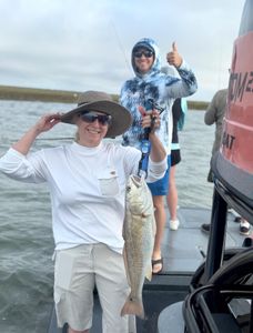 Redfish caught on fishing charter in Rockport TX