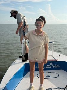 Speckled trout fishing on boat in Rockport TX waters