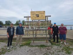 Five people on a cruises and fishing trip in Conneaut