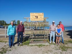 Five people on a cruise and fishing trip in Conneaut