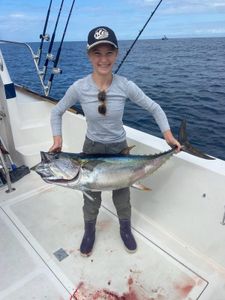 King Mackerel, a 25-inch fish, caught in San Diego, California