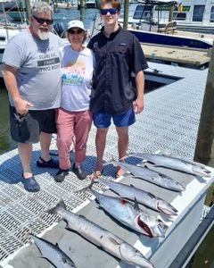 3 great barracuda fish caught while fishing in NC