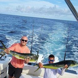 Two anglers fishing at Atlantic Beach