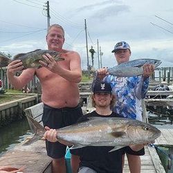 Two greater amberjack, a big catch in NC