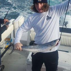 One fisherman in North Carolina enjoying the great outdoors