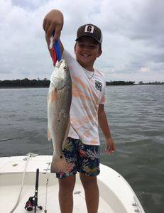 These two young Anglers landed a nice Redfish and several Specks today on St Joseph Bay. 