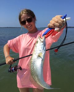 Spotted Weakfish, 23 inches, fishing in FL