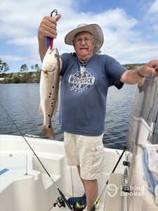 Redfish caught while fishing on boat in Florida waters