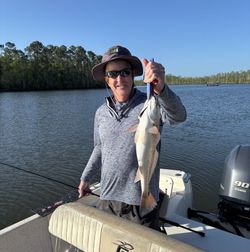 Redfish caught while fishing in Florida waters from boat