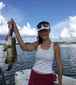 A gag grouper caught while fishing in Florida