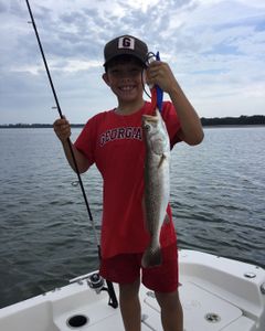Caught a 19-inch spotted weakfish in Florida