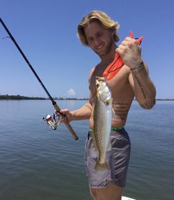 Another seatrout fish in action. What a lucky day!