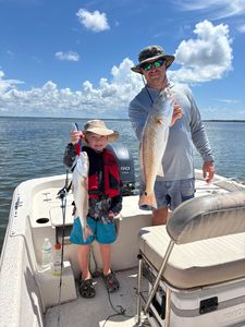 Two redfish caught while fishing in FL