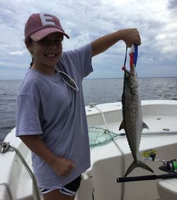 A Spanish Mackerel fish caught while fishing in FL