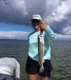 Spotted Weakfish caught while fishing in FL