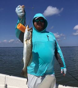 Spotted weakfish caught while fishing in FL