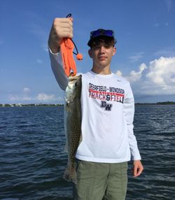 Spotted Weakfish caught while fishing in FL
