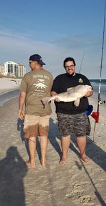 Two people fishing in Pensacola