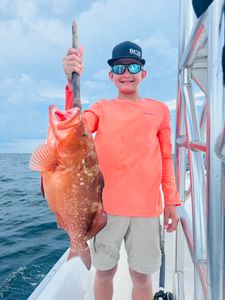 Fisherman fishing at Panama City Beach