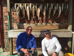 9 fish caught during a fishing and hunting trip at Golden Meadow