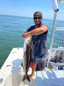 Captain Wayne and another trophy fish from the bay