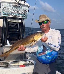 Redfish caught during fishing charter in Hudson FL waters