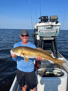 Redfish caught on fishing charter boat in Hudson FL waters