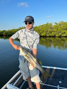 A Snook fish caught while fishing in Hudson