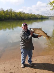 A lone fisherman in Burkesville