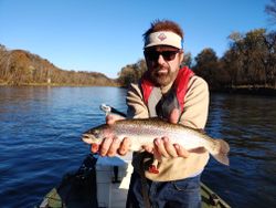 A rainbow trout caught in KY while fishing