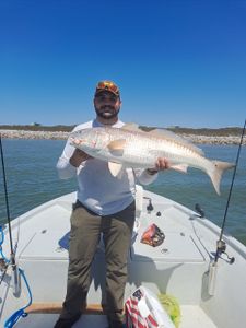 Angler with a 30-inch fish in Port O'Connor