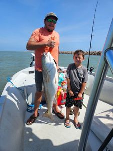 Two anglers fishing in Port O'Connor