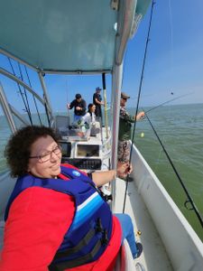 Four anglers fishing in Port O'Connor