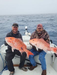 Two people fishing in Texas