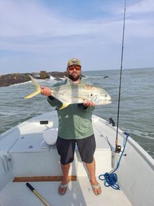 A 21-inch Crevalle Jack caught while fishing in TX