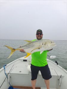 Crevalle Jack, a 37-inch fish, caught while fishing in Port O'Connor