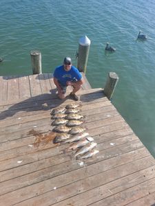 A lone angler fishing in Texas
