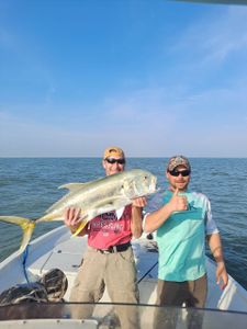 Photograph of a horse-eye jack fish caught fishing in TX