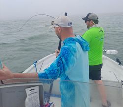 Lone angler fishing in Texas