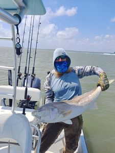 Lone angler fishing in TX