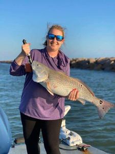 One person fishing in Texas