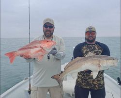 2 huge redfish caught during fishing trip in Port O'Connor