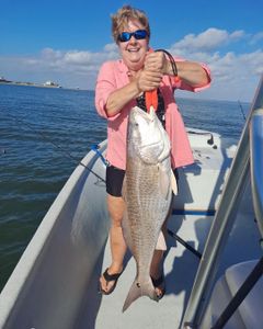 A redfish caught at Port O'Connor