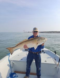Redfish caught by fisherman in Port O'Connor