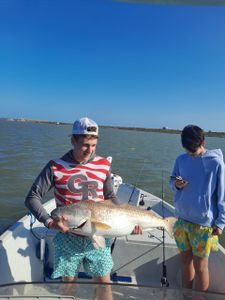 Angler with a big fish in TX