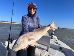 A lone angler fishing in Texas