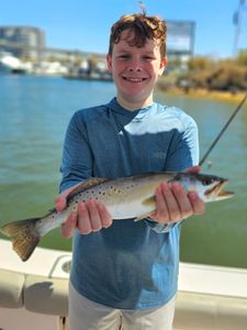 A person fishing in Orange Beach