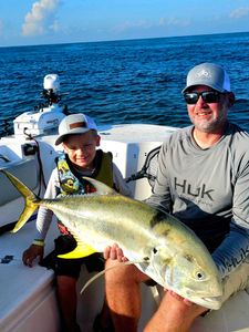Crevalle jack caught fishing in Orange Beach Alabama on boat
