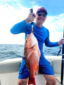 Red snapper caught during fishing trip in Orange Beach AL