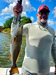 Redfish caught while fishing in Orange Beach Alabama